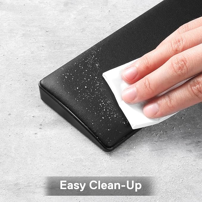 Redragon P037 Meteor L Computer Keyboard Wrist Rest Pad, Ergonomic Soft Memory Foam Wrist Support w/Anti-Slip Rubber Base, 100% 104 Keys Standard Size 17.12 x 2.87 in, 0.78 inch (20mm) Height, Black