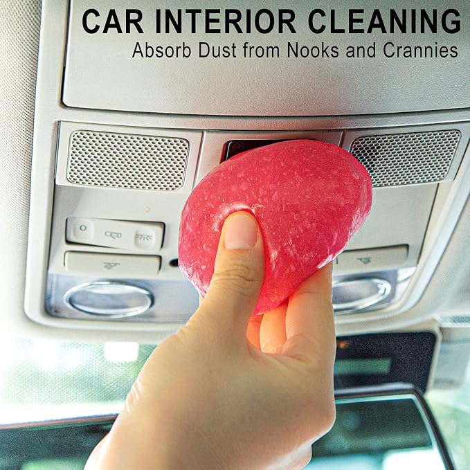 TICARVE 2pack Car Cleaning Gel Car Accessories Car Cleaning Detailing Kits | Car Interior Cleaner Supplies Slime Auto Detail Tools Car Essentials Keyboard Office Laptop Dust Remover Gift For Men Women