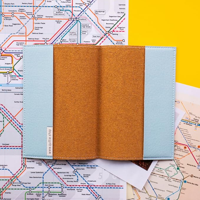 Passport Cover for Kids, Women and Men, Cute Travel Passport Holder (Airplane)