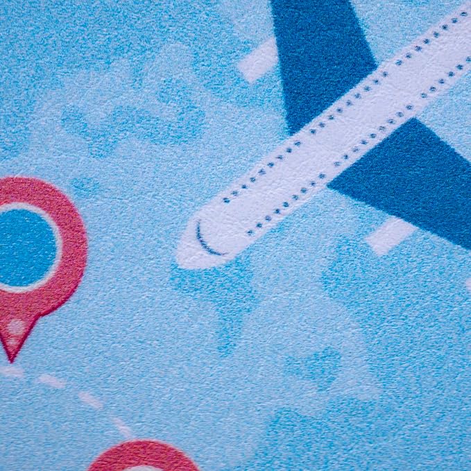 Passport Cover for Kids, Women and Men, Cute Travel Passport Holder (Airplane)