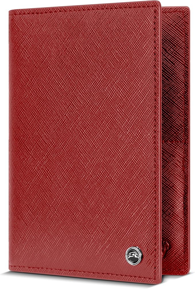2 Passport Holder - Travel Essentials, RFID Blocking Wallet Credit Card Organiser, Plain Accessories Slim Cover For Men & Women | Travel Essentials