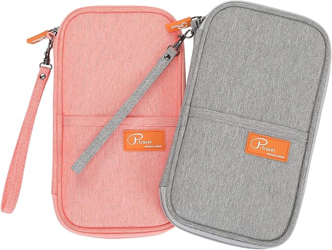 VanFn RFID Travel Passport Wallet, Family Passport Holder, Trip Document Organizer P.Travel Series