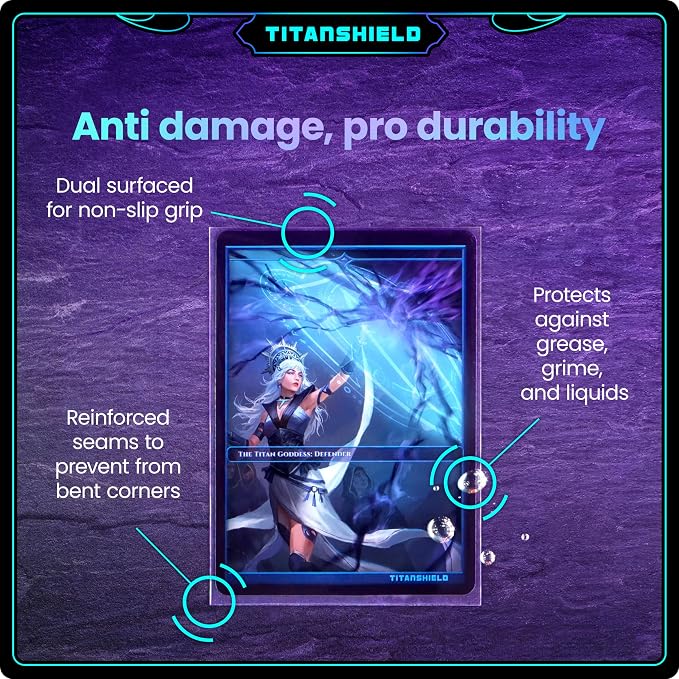 TitanShield Premium Card Sleeves | Compatible with Pokemon, One Piece, Lorcana, Flesh & Blood, & Magic The Gathering MTG | (150 Sleeves - Standard) (30, Clear, Standard | 66x91mm)