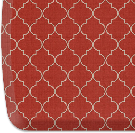 GelPro Elite Premier Anti-Fatigue Kitchen Comfort Floor Mat, 20x48", Lattice Garnet Stain Resistant Surface with therapeutic gel and energy-return foam for health & wellness