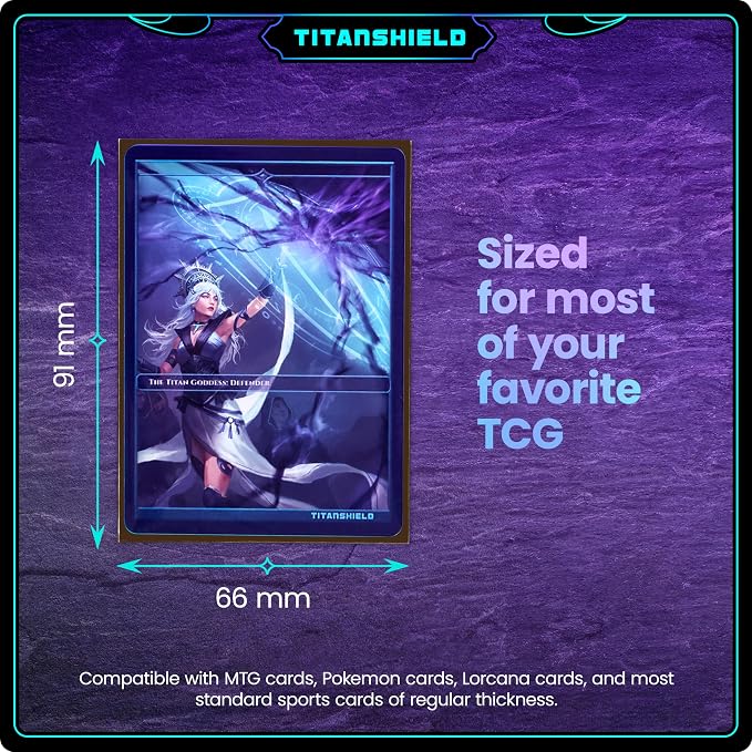 TitanShield Premium Card Sleeves | Compatible with Pokemon, One Piece, Lorcana, Flesh & Blood, & Magic The Gathering MTG | (150 Sleeves - Standard) (1, Earth Brown, Standard | 66x91mm)