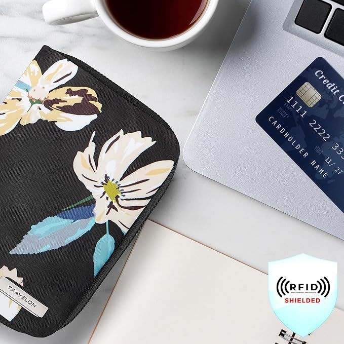 Travelon RFID Blocking Passport Zip Wallet