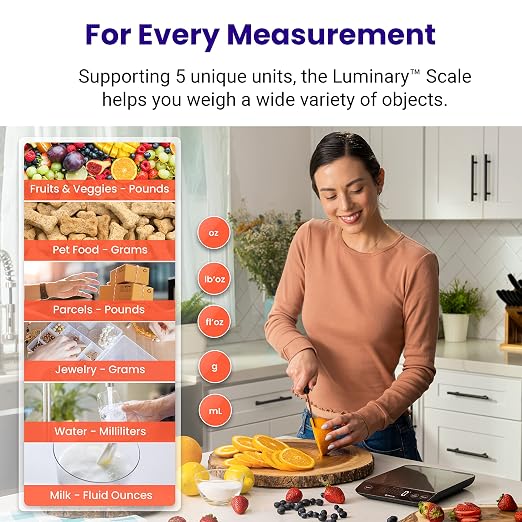 Etekcity 22lb Food Nutrition Scale, Smart Calorie Calculator, Waterproof