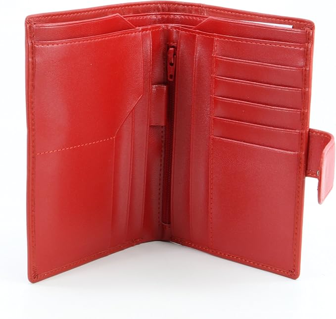 Genuine Sheep Leather Smart Family Size Passport Travel Wallet/Holder - (So Good)