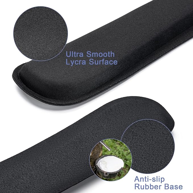 Keyboard Wrist Rest,Ergonomic Wrist Support for Keyboard,Pink Marble | Computer Wrist Rest,Superfine Fabric and Gel Memory Foam Wrist Pad,Easy Typing&Pain Relief,Suitable for Office,Family