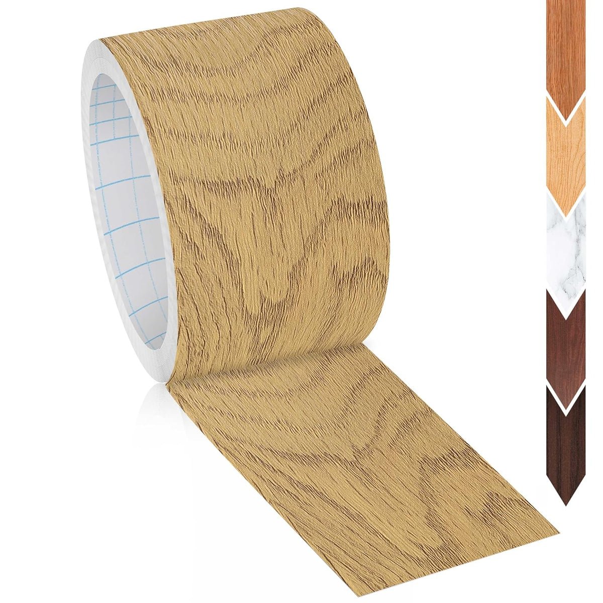 GSCIT Club Wood Grain Repair Tape, 2.3 inch X 25ft Self Adhesive Oak Grain Repair Patch for Tables, Chairs, Baseboards, Doors, Windows, Floors, Handicraft DIY.