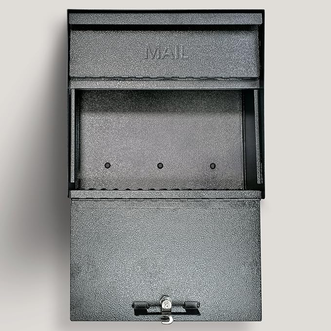 Mail Boss 7160 Metro Locking Security Wall Mount Mailbox, Galaxy
