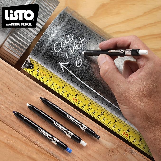 Listo Pencil Company - Marking Pencils, White, 12 count